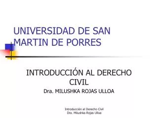 PPT DERECHO TRIBUTARIO II IMPUESTO A LA RENTA UNIVERSIDAD PARTICULAR