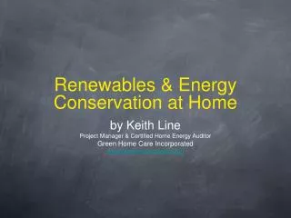 PPT Energy Conservation At Home PowerPoint Presentation Free