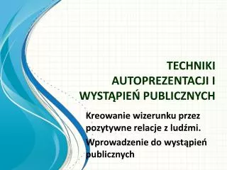 Ppt Techniki Skutecznego I Efektywnego Uczenia Si Powerpoint