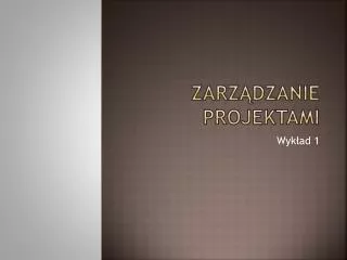 Ppt Projektowanie I Zarz Dzanie Projektami Mpa Powerpoint