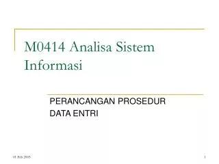 Ppt Analisa Perancangan Sistem Informasi Powerpoint Presentation