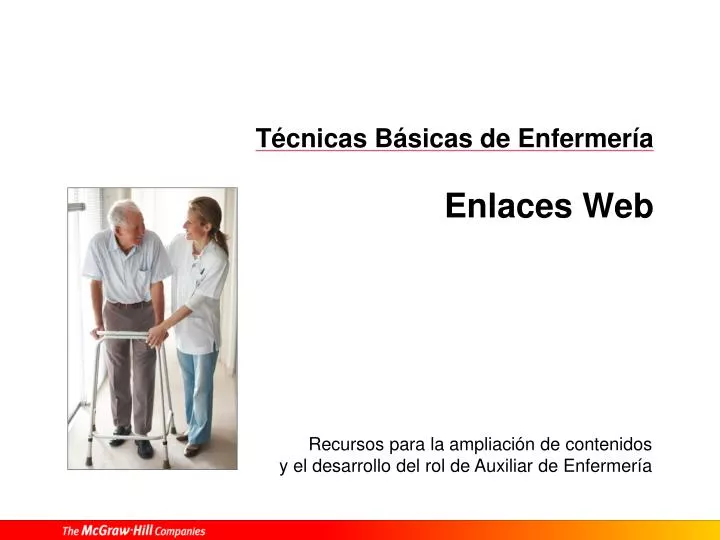 PPT Técnicas Básicas de Enfermería Enlaces Web PowerPoint Presentation ID