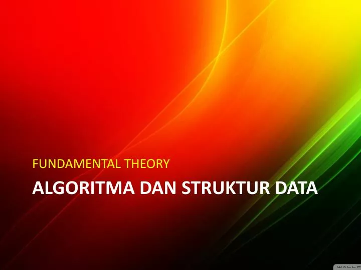 Ppt Algoritma Dan Struktur Data Powerpoint Presentation Free
