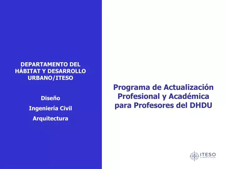 Ppt Programa De Actualizaci N Profesional Y Acad Mica Para Profesores