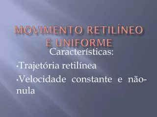 Ppt Movimento Retil Neo Uniforme Mru Powerpoint Presentation Free