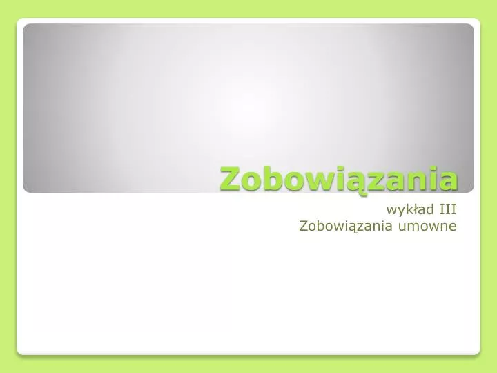 PPT Zobowiązania PowerPoint Presentation free download ID 4168815