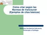 Ppt C Mo Citar Seg N Las Normas De Vancouver Ejemplos De Citas