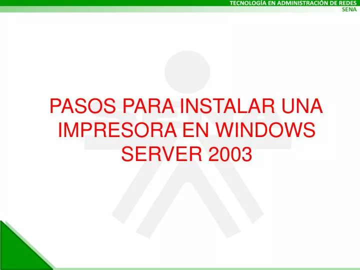 Ppt Pasos Para Instalar Una Impresora En Windows Server