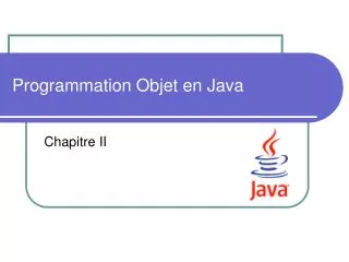 PPT Cours Programmation Orient E Objet En Java PowerPoint