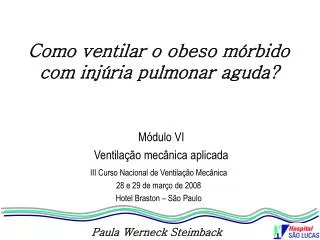 PPT INJÚRIA PULMONAR AGUDA E SARA PowerPoint Presentation free