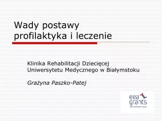 PPT Wady Postawy Profilaktyka I Leczenie PowerPoint Presentation