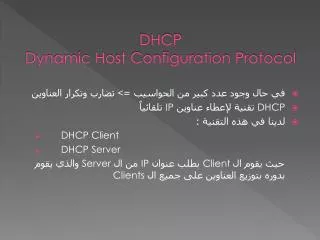 Ppt Dhcp Explained Dynamic Host Configuration Protocol Dhcp