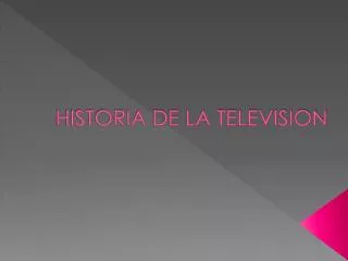 PPT La Historia De TELEVISION En COLOMBIA PowerPoint Presentation