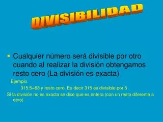 Ppt Criterios De Divisibilidad Powerpoint Presentation Free