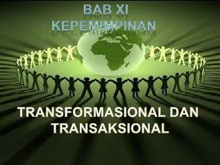 Ppt Kepemimpinan Tsansaksional Transformasional Dan Visioner