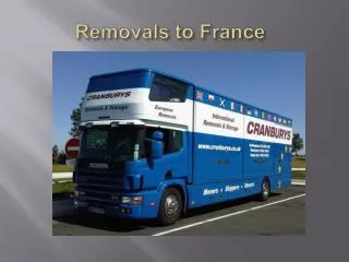 Removals to France, Removals to Spain, Removals Southampton,