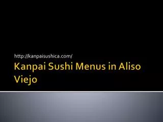 sushi and sashimi restaurant in Aliso Viejo