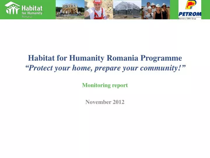 habitat for humanity rom a nia programme protect your home prepare your community