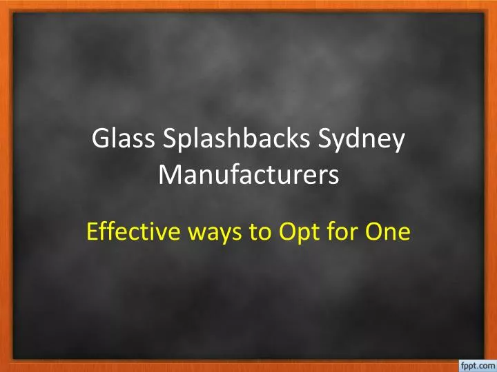 glass splashbacks sydney manufacturers