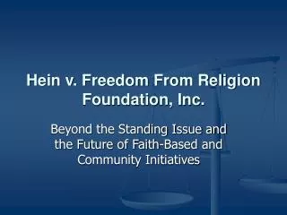Hein v. Freedom From Religion Foundation, Inc.