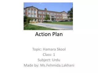 Action Plan