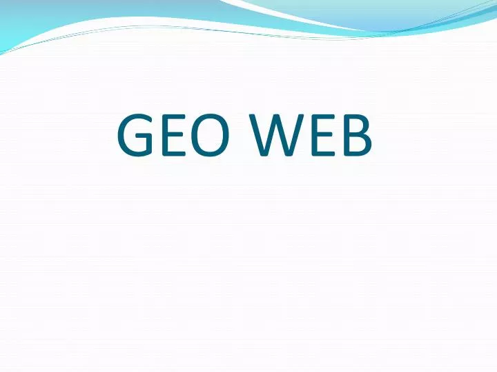 geo web