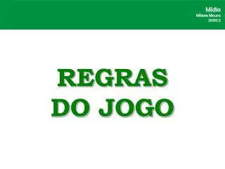 regras do jogo