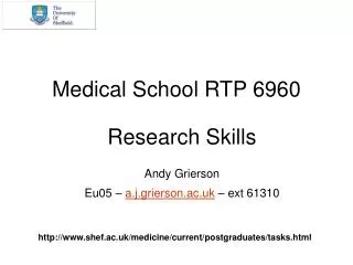 Medical School RTP 6960