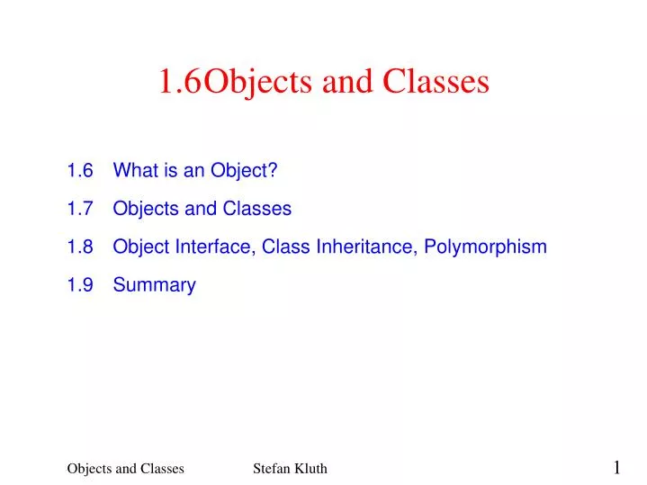 1 6 objects and classes