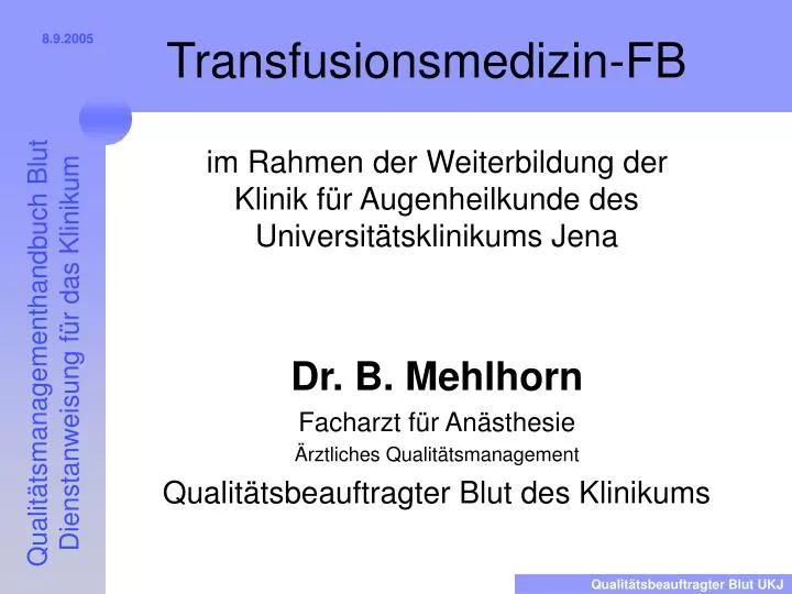 transfusionsmedizin fb