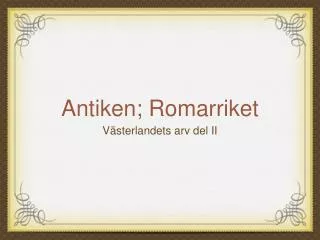 antiken romarriket