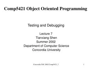 Comp5421 Object Oriented Programming