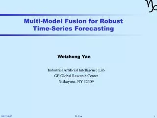 Multi-Model Fusion for Robust Time-Series Forecasting