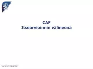 caf itsearvioinnin v lineen