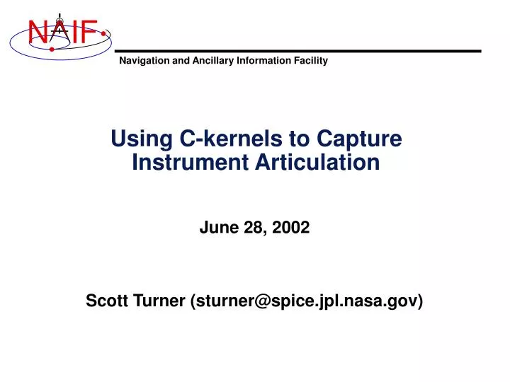 using c kernels to capture instrument articulation