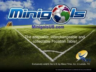 The adaptable, interchangeable and collectable Foosball Table!