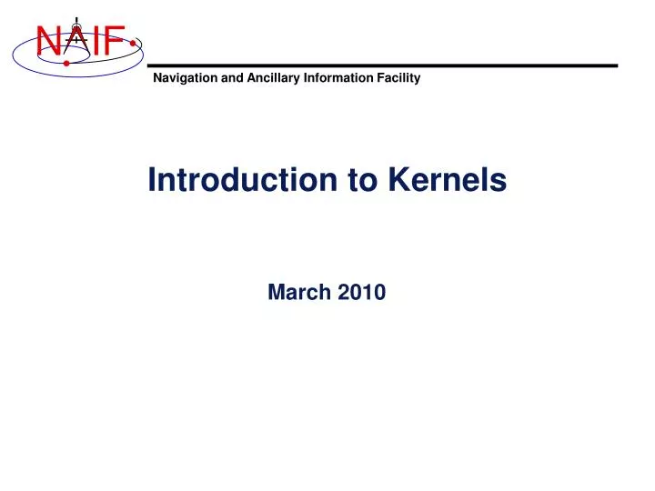 introduction to kernels