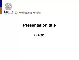 presentation title