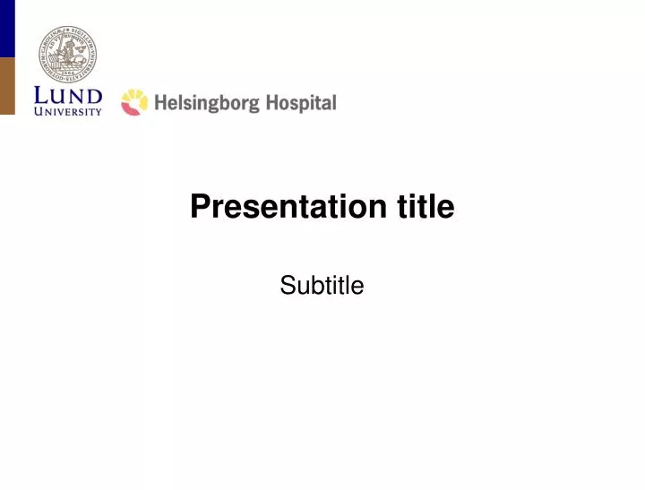 presentation title