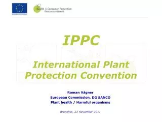 IPPC International Plant Protection Convention