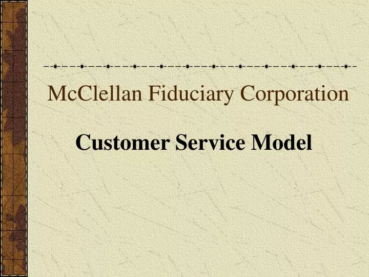 mcclellan fiduciary corporation