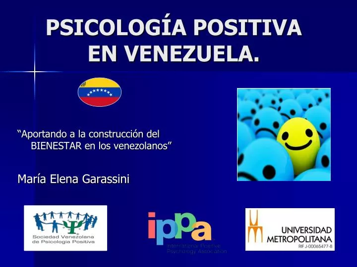 psicolog a positiva en venezuela