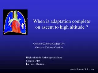When is adaptation complete on ascent to high altitude ?