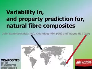 Variability in, and property prediction for, natural fibre composites