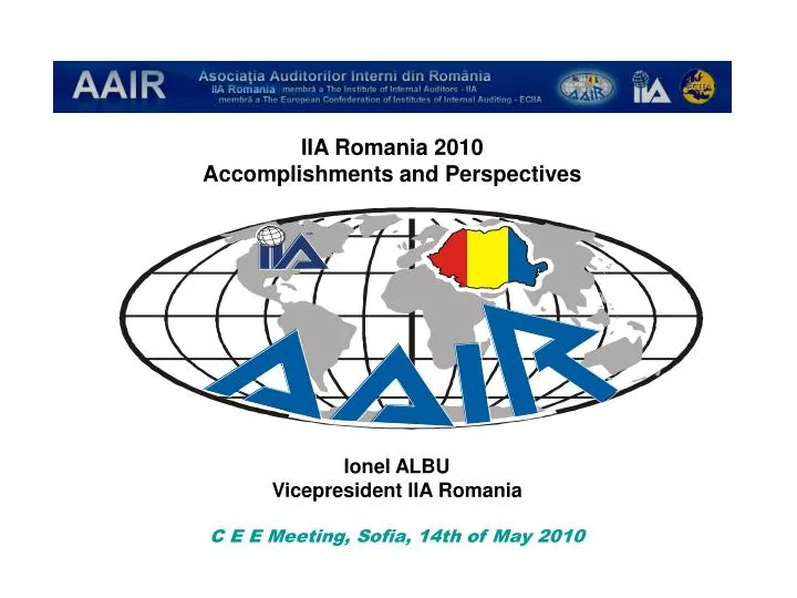 iia romania 2010 accomplishments and perspectives