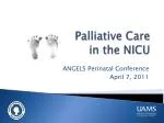 Palliative Care in the NICU - slide 1