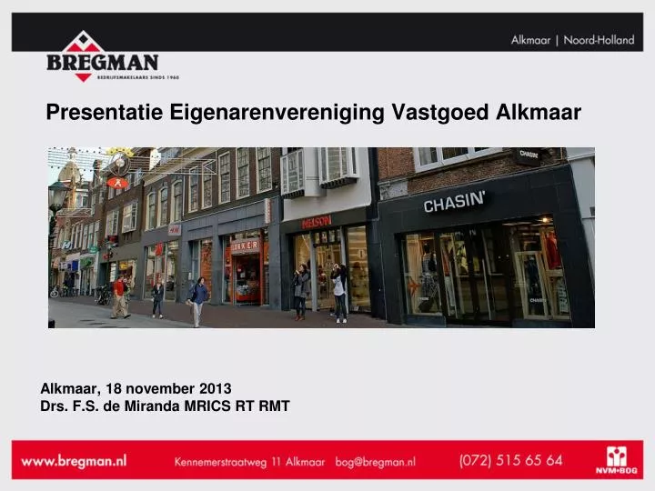 presentatie eigenarenvereniging vastgoed alkmaar