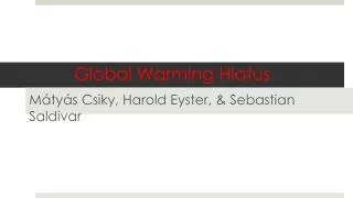 Global Warming Hiatus