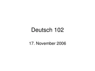 deutsch 102