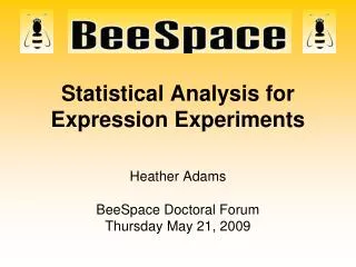 Statistical Analysis for Expression Experiments